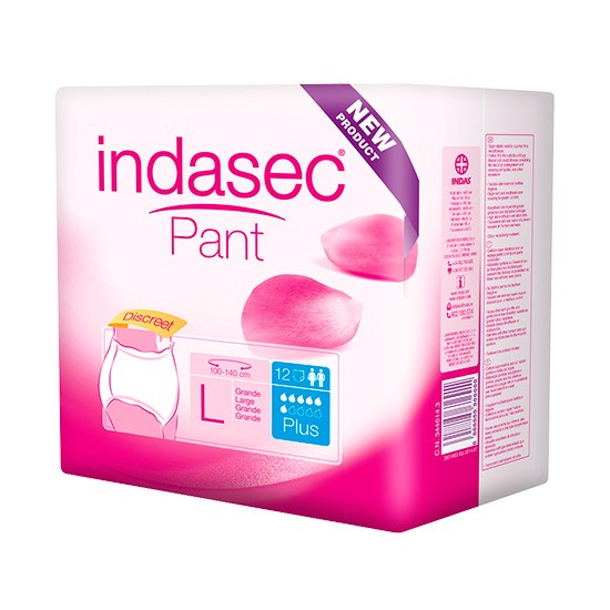 Imagen de Indasec Pant Plus t/grande 12+6uds