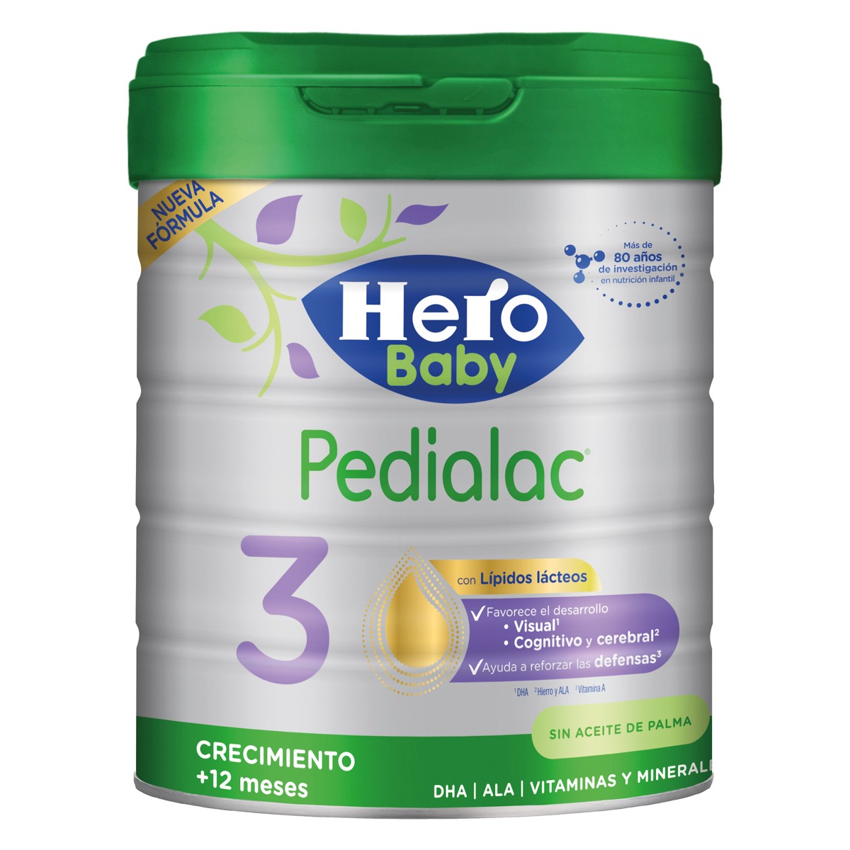 Imagen de Hero Baby Pedialac 3 leche de crecimiento 800g