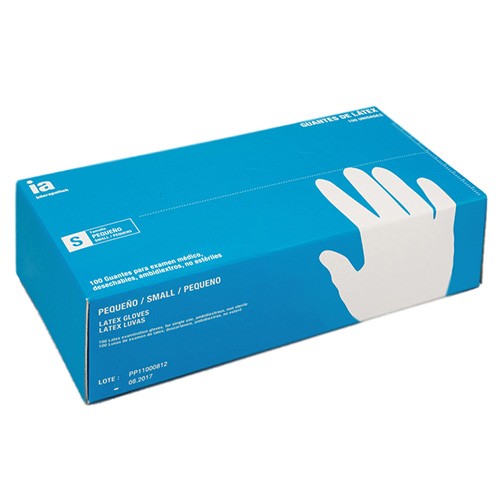 Imagen de Interapothek guantes de látex empolvados talla S 100uds