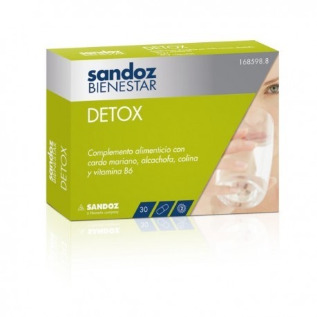 Imagen de Sandoz Bienestar Detox 30 cápsulas