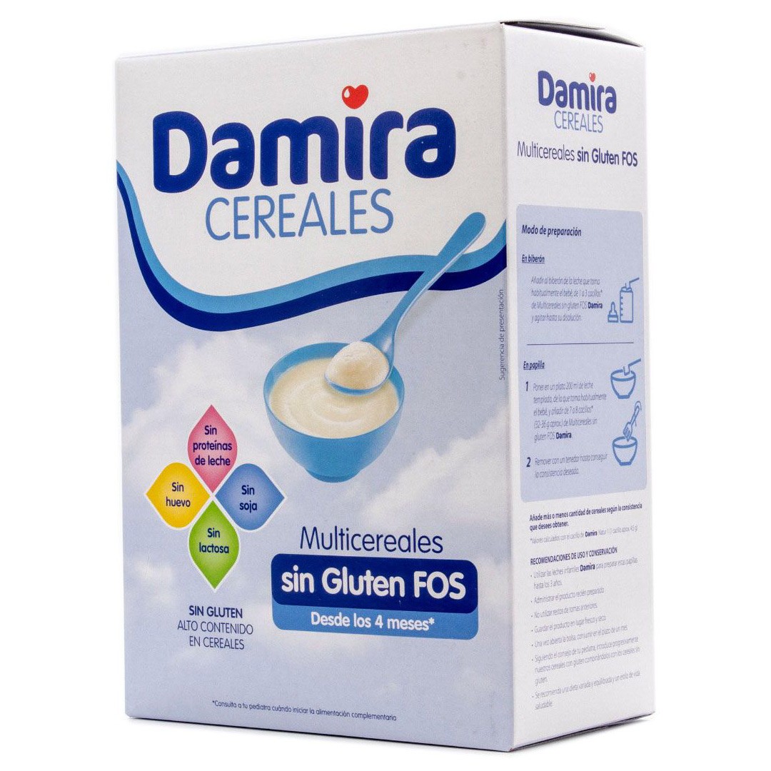 Imagen de Damira 8 cereales sin gluten FOS 600g