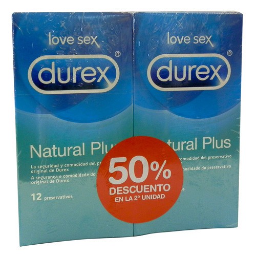 Imagen de Durex Natural Plus preservativos 2x12 uds