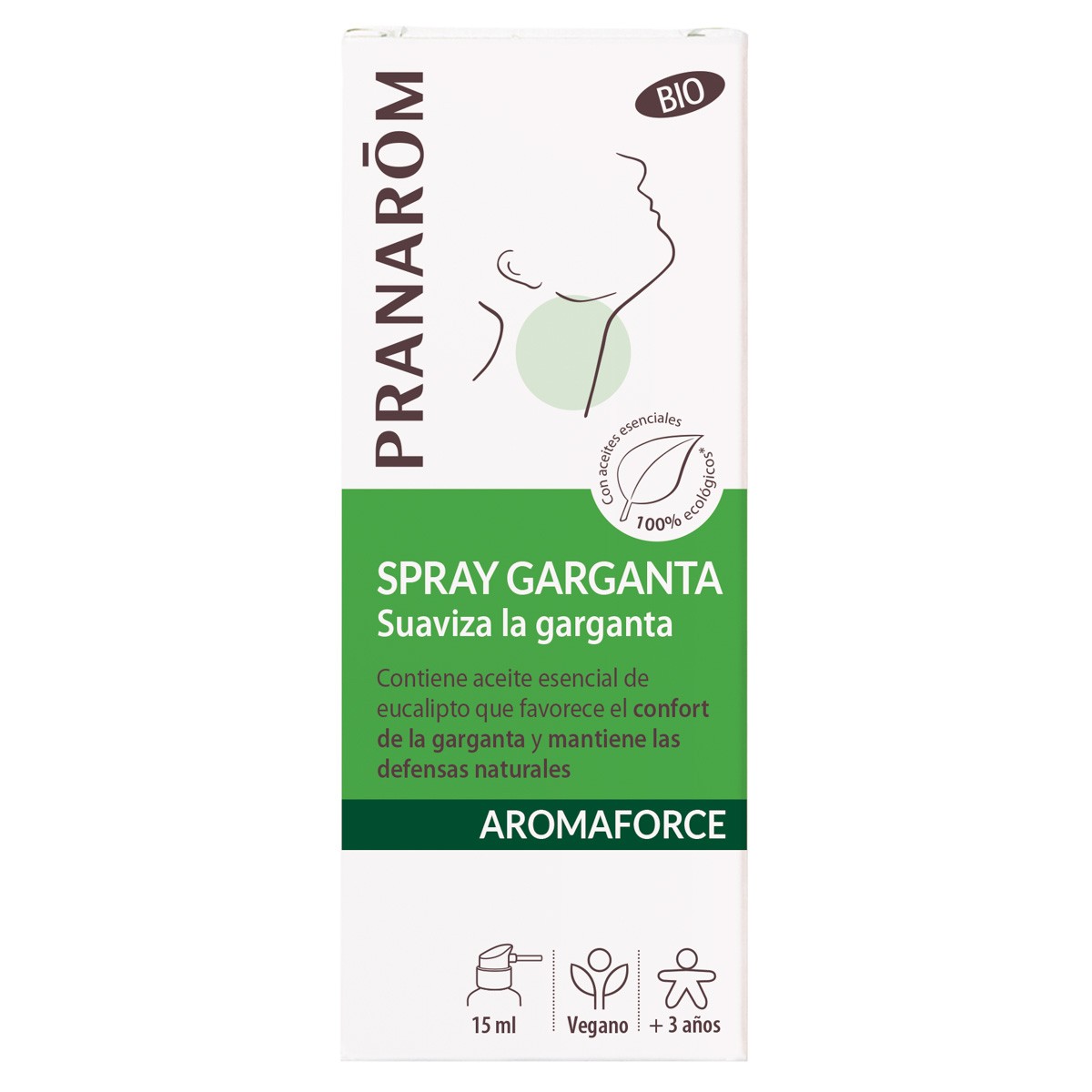 Imagen de  Pranarom Aromaforce garganta spray bio 15ml
