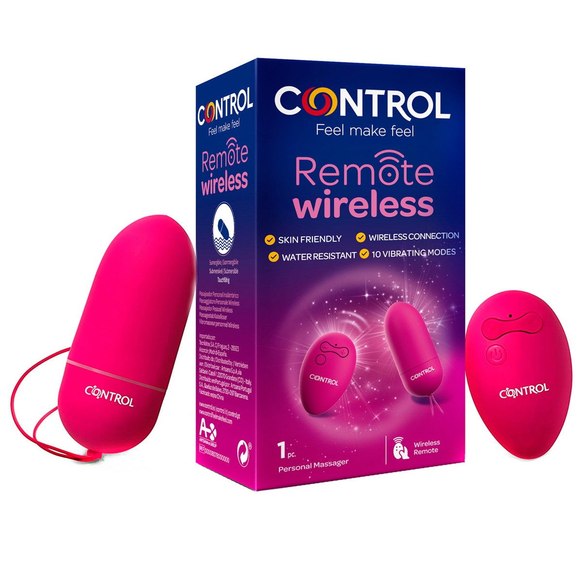 Imagen de Control remote vibrador wireless 10unds