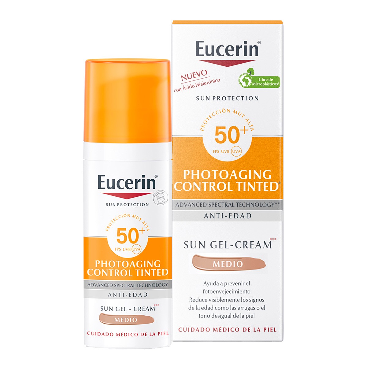 Imagen de Eucerin Crema facial color SPF 50+ 50ml