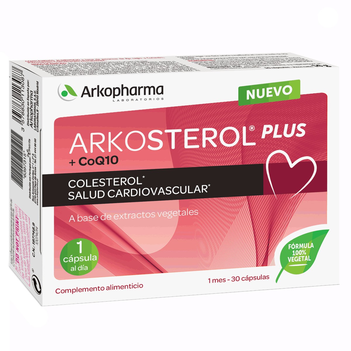 Imagen de Arkopharma Arkosterol Plus CoQ10 salud cardiovascular 30 cápsulas