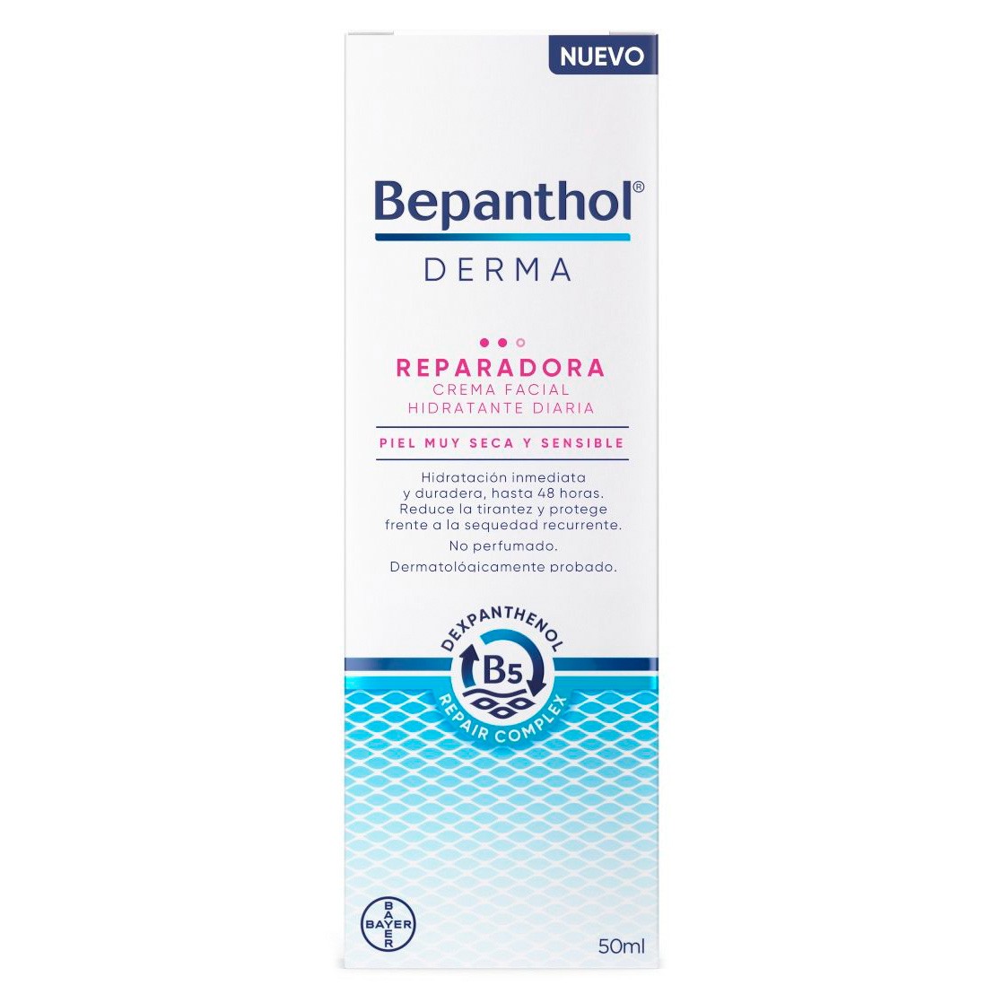 Imagen de Bepanthol derma crema facial hidratante diaria reparadora  50 ml