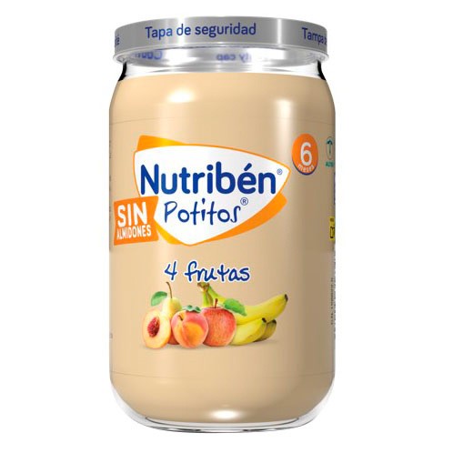 Imagen de Nutribén Potitos 4 frutas 235g