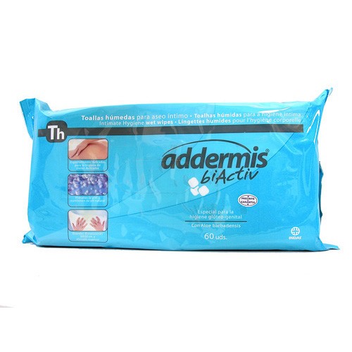 Imagen de Addermis adultos toallitas aloe vera 60u