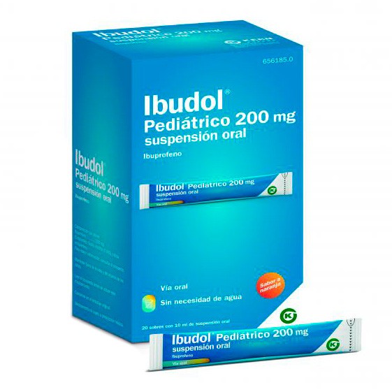 Imagen de Ibudol pediatrico 200 mg 20 sobres