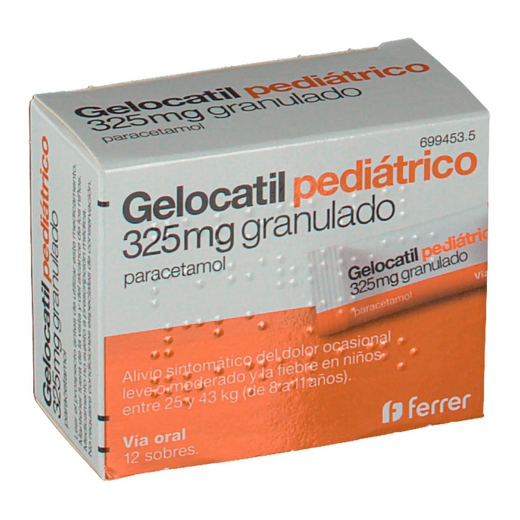 Imagen de Gelocatil 325 mg granulado 12 sobres