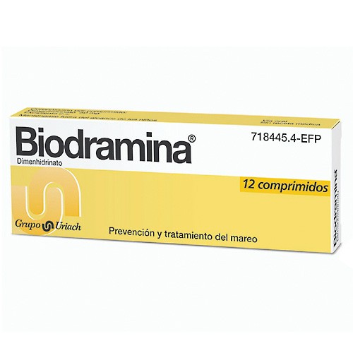 Imagen de Biodramina 12 comprimidos