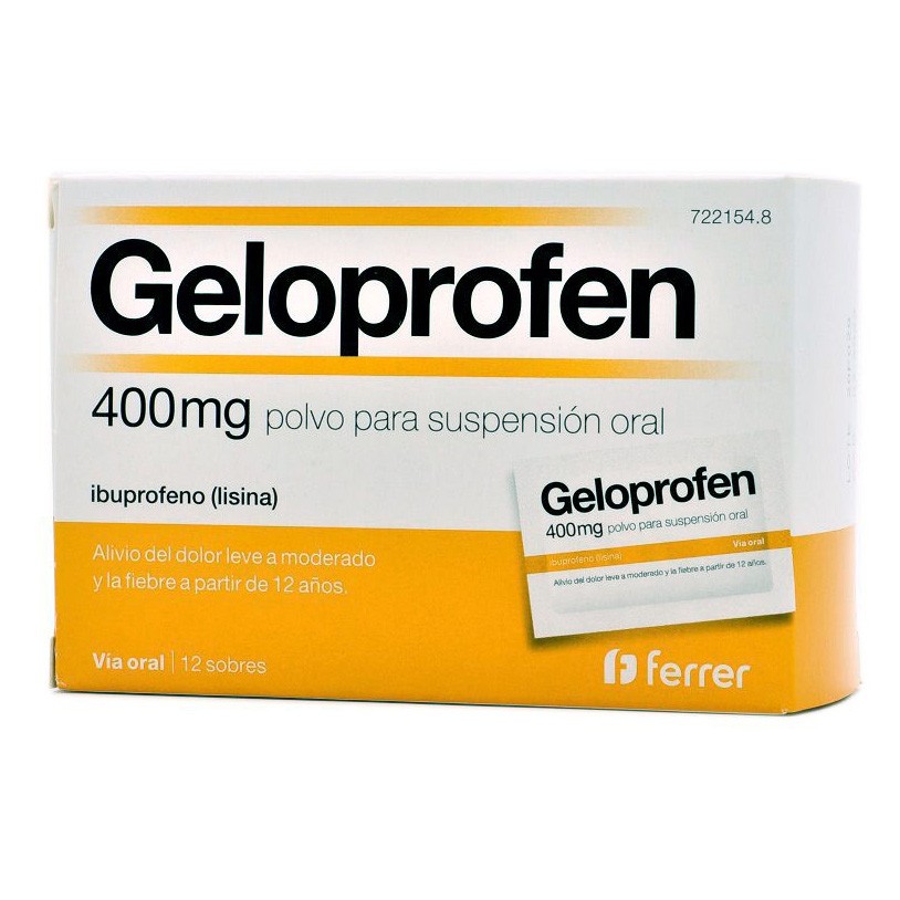 Imagen de Geloprofen Rapid 400 mg polvo para suspensión oral
