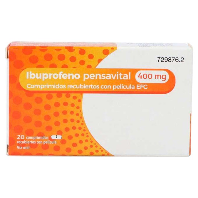 Imagen de Ibuprofeno pensavital 400mg 20 comprimidos efg
